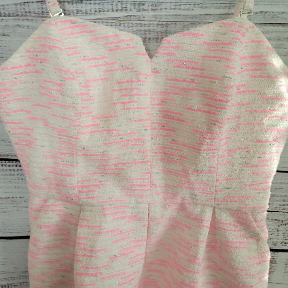 Anthropologie S12 Pink Tweed Dress By Moulinette Soeurs - Picture 3 of 6